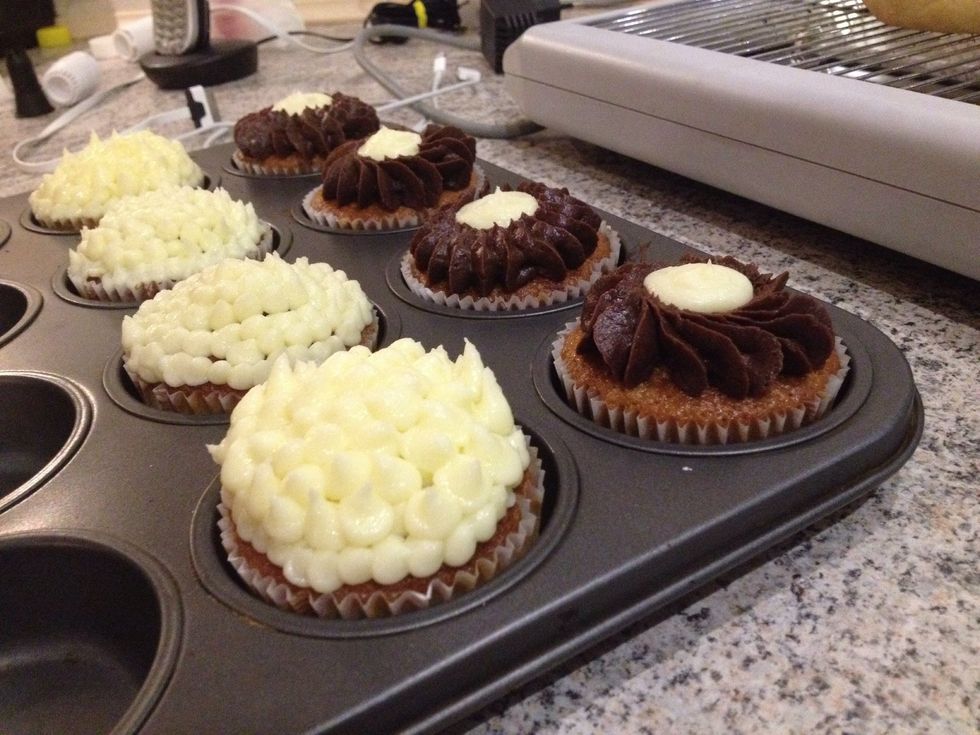 All done - baked and frosted. Enjoy \ud83d\ude0b