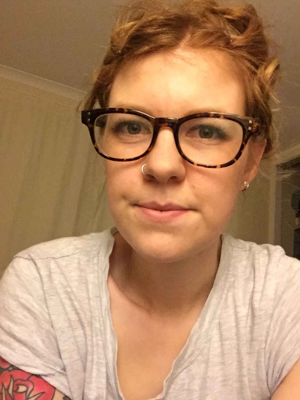 All done. Not very sexy! (Apologise to your lover and promise them you will look hot in the morning!) You can always tie a silk scarf round your hair if you feel self conscious.