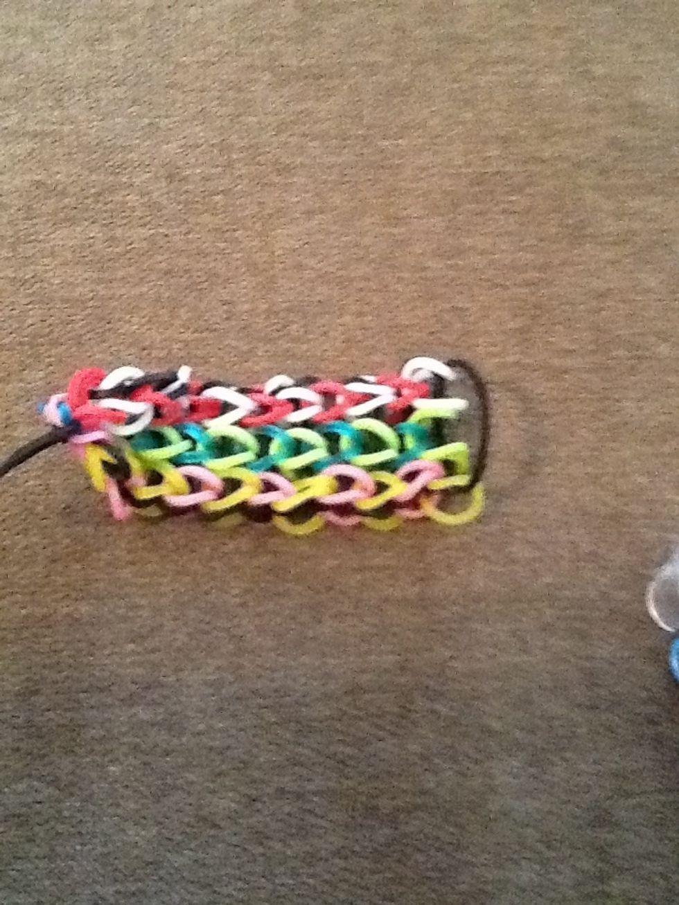All done pulling it off and now take your c clip