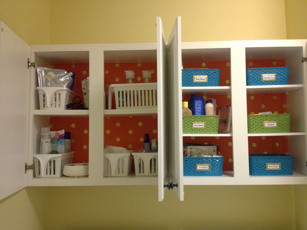 All done!! The best part was this is an easy, cheap transformation and if I get bored, it's temporary and can easily be changed!