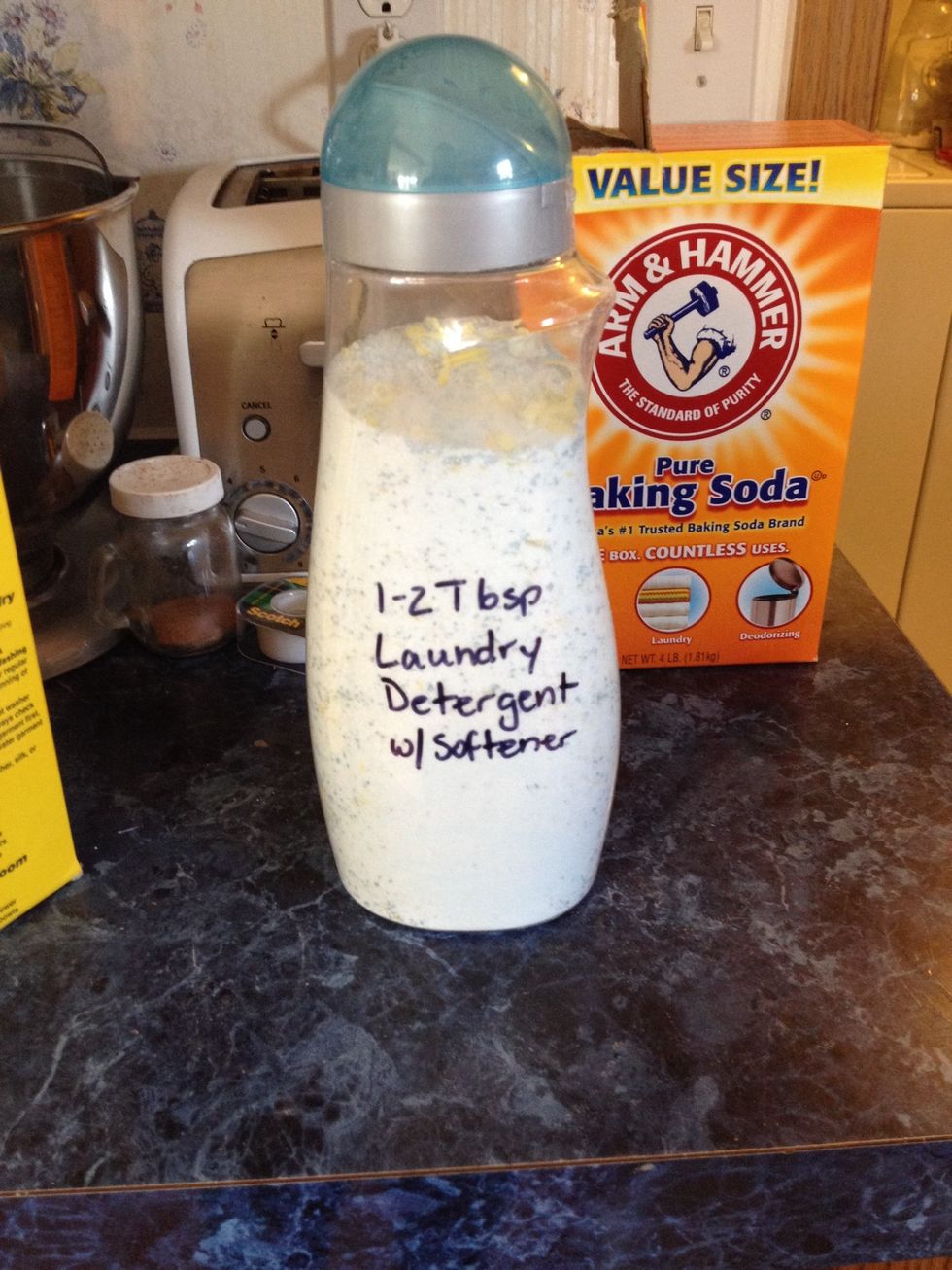 All done! This costed about $40 to make. It lasted my family of four and the occasional nephew with college laundry over 18 months!