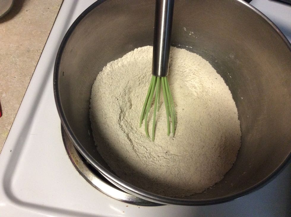 All dry whisked together