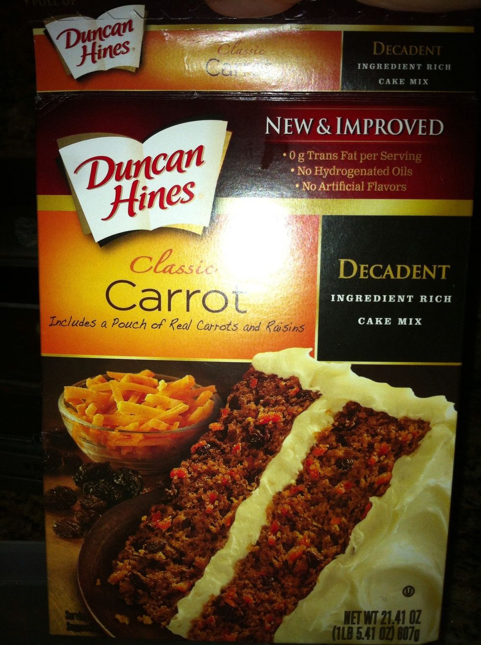 all in one.. this box comes with dry carrots in a separeted bag... add it or not is your choice