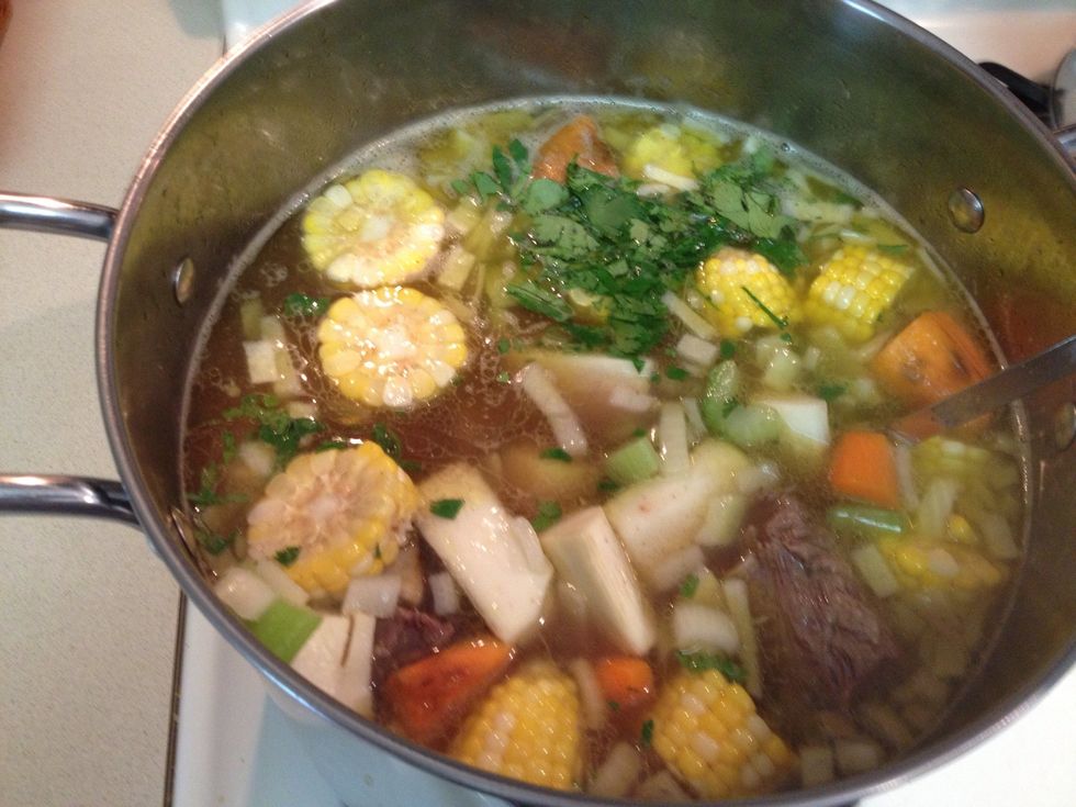 All ingredients are in stir