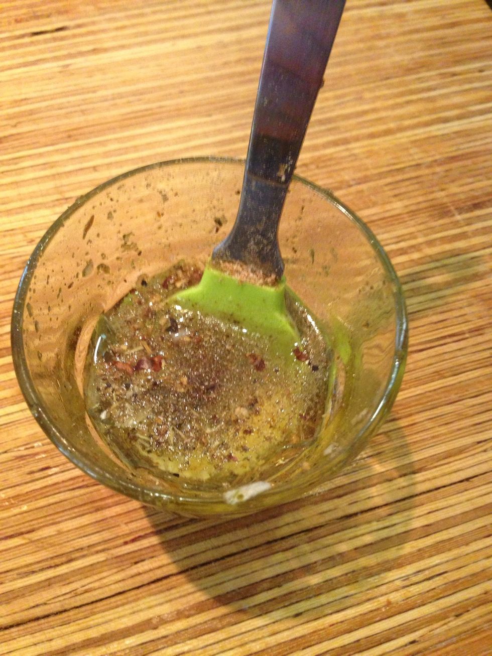 All into the glass and mixed together