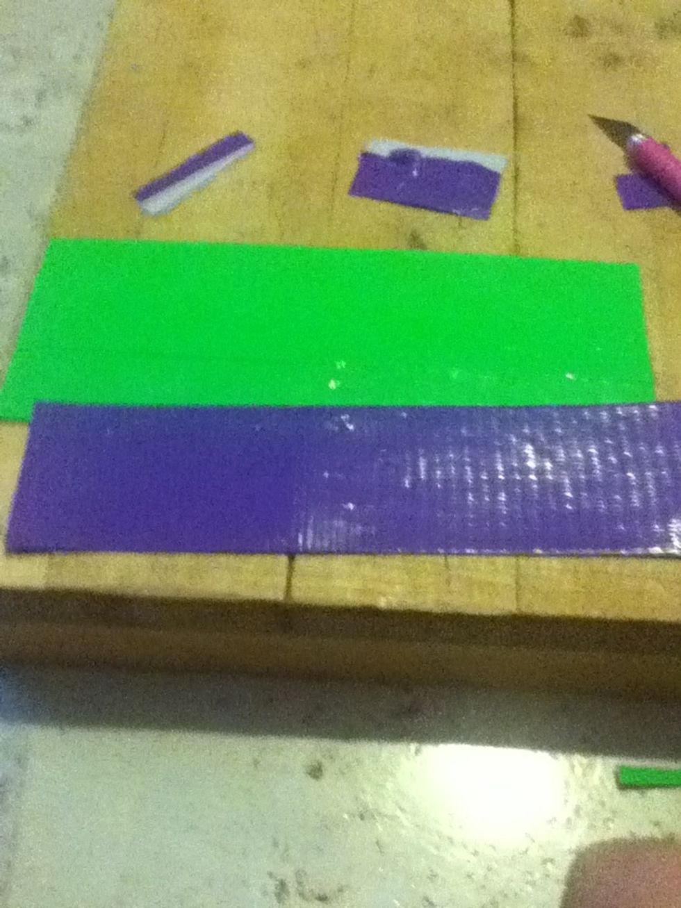 All it is is one thing of duct tape in one strip stuck together like on the start of the wallet