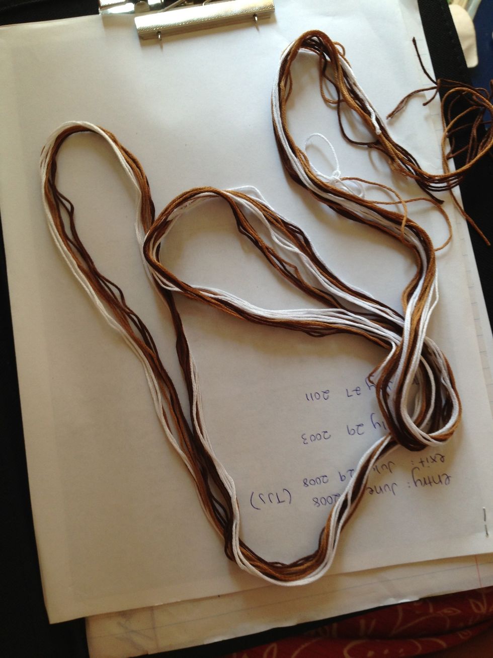 All of my colors cut out! Not everything has to be perfectly even :) But do connect all your loops together. Lets begin!