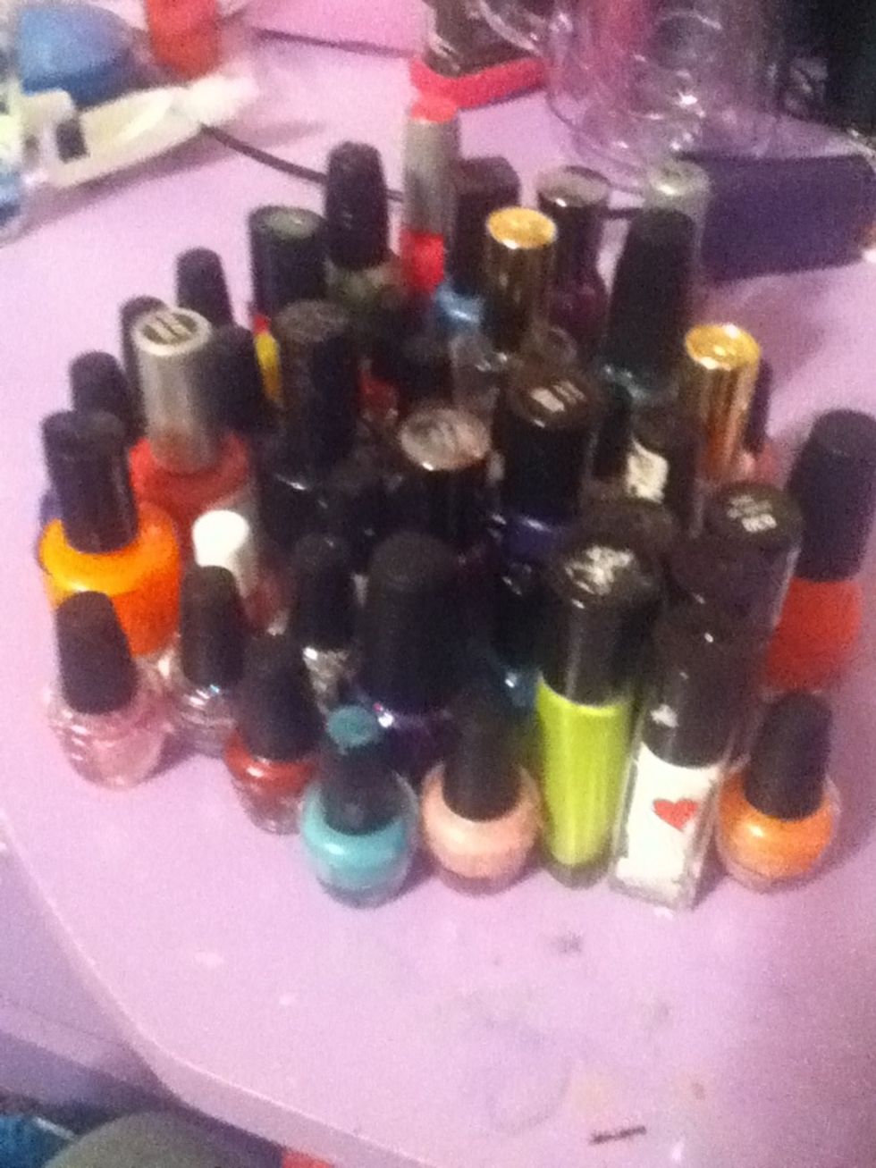 All of my nail polishes:)