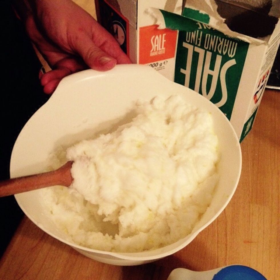 All of the 2kg salt goes in by the end