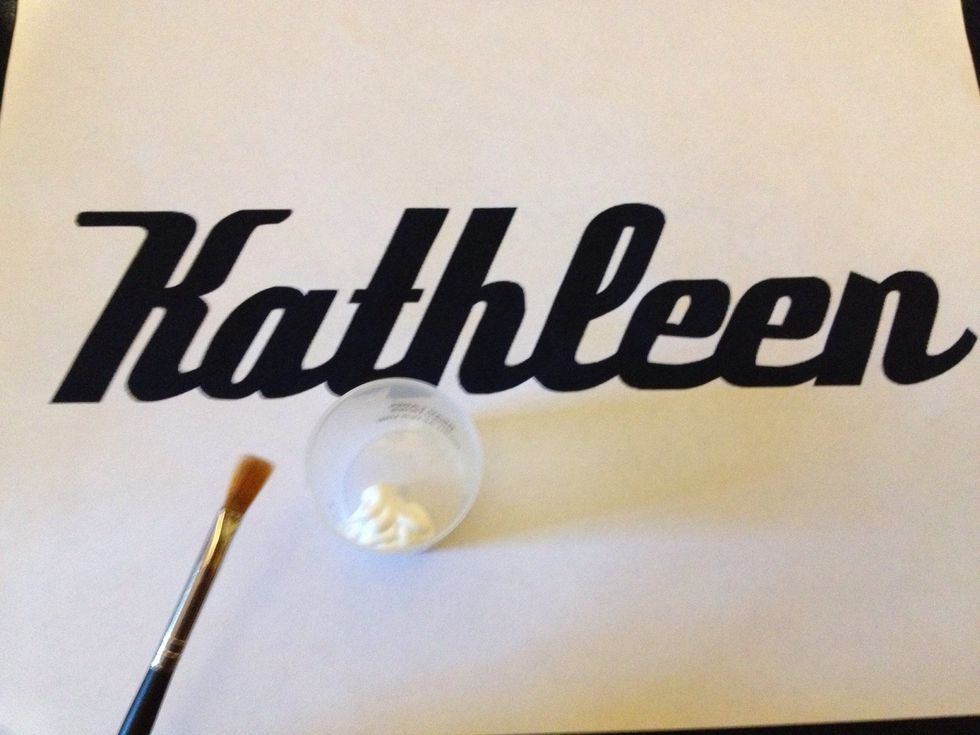 All set and ready to paint. When painting don't paint against the edges so u dont end up with messy edges or paint under them.