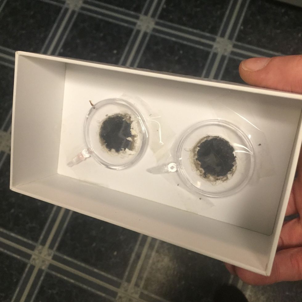 All that's left to do is to glue or tape the lenses over the eye holes.