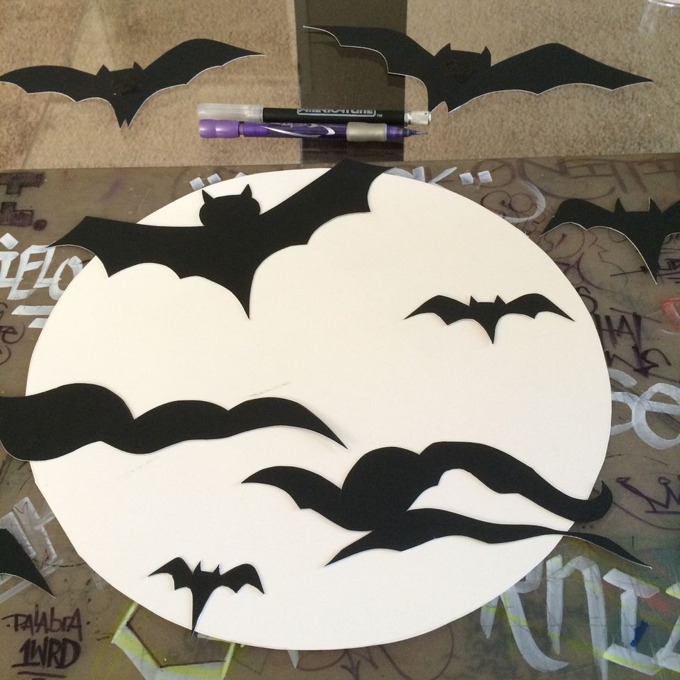 All the cut outs.  Now just finish up your scenery