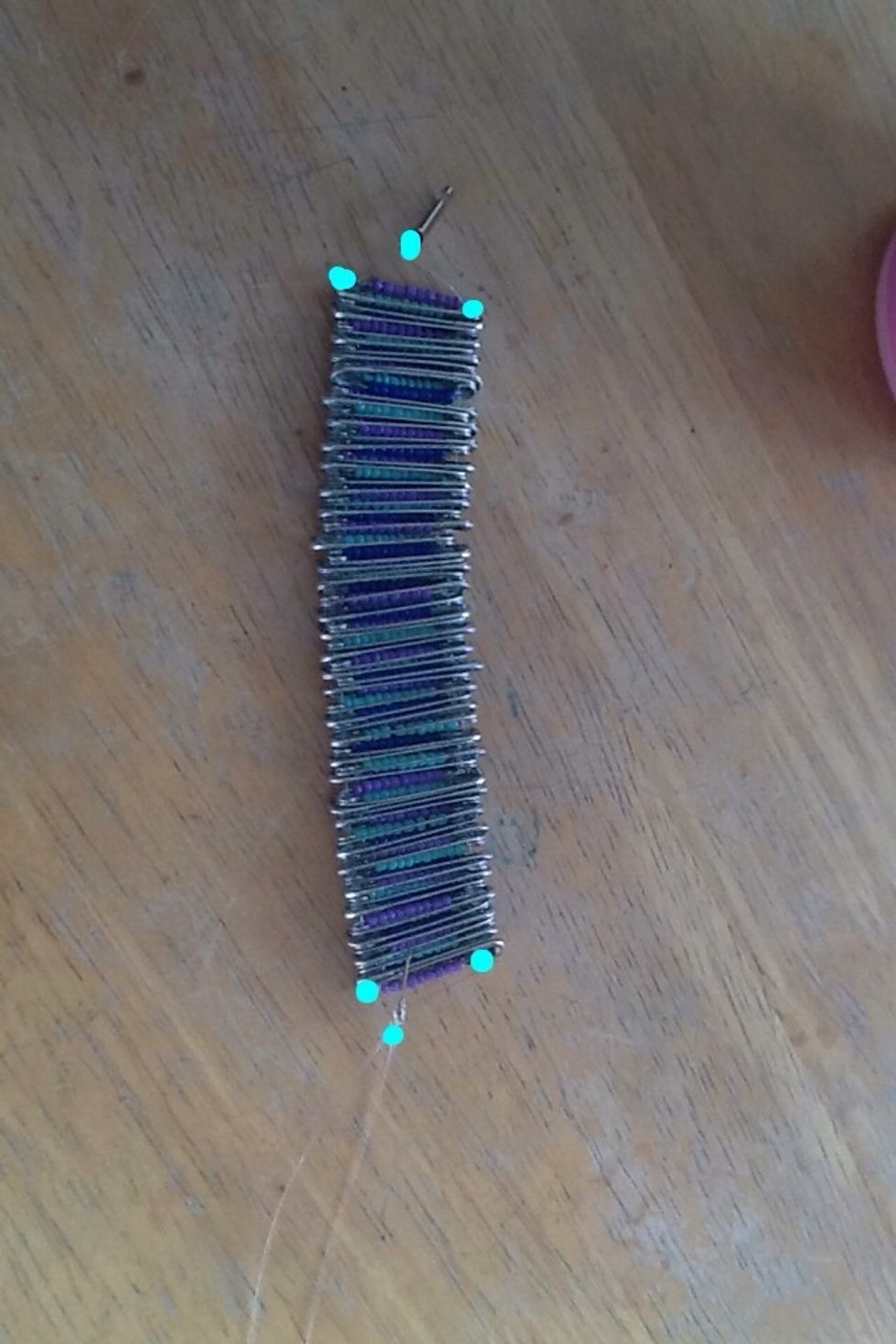 All the dots are where I put loads of clear nail polish