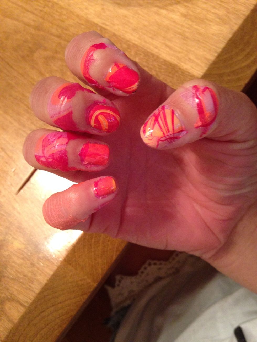 all the glues off!!