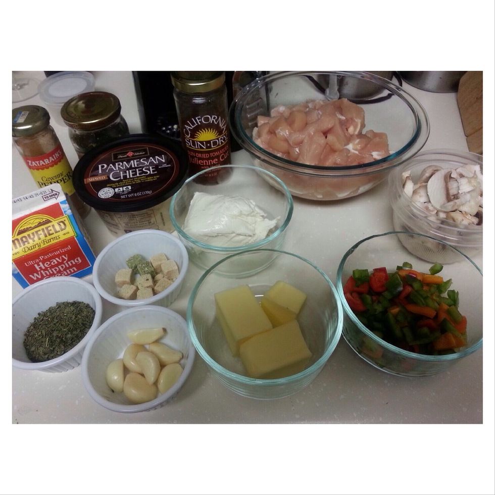 All the ingredients