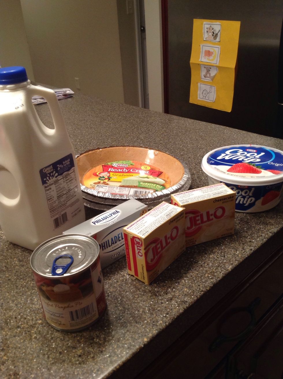 All the ingredients....