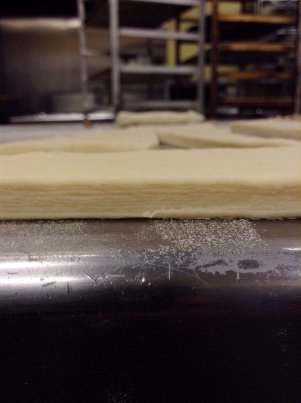 All the layers of dough and butter! All that hard work payed off(: