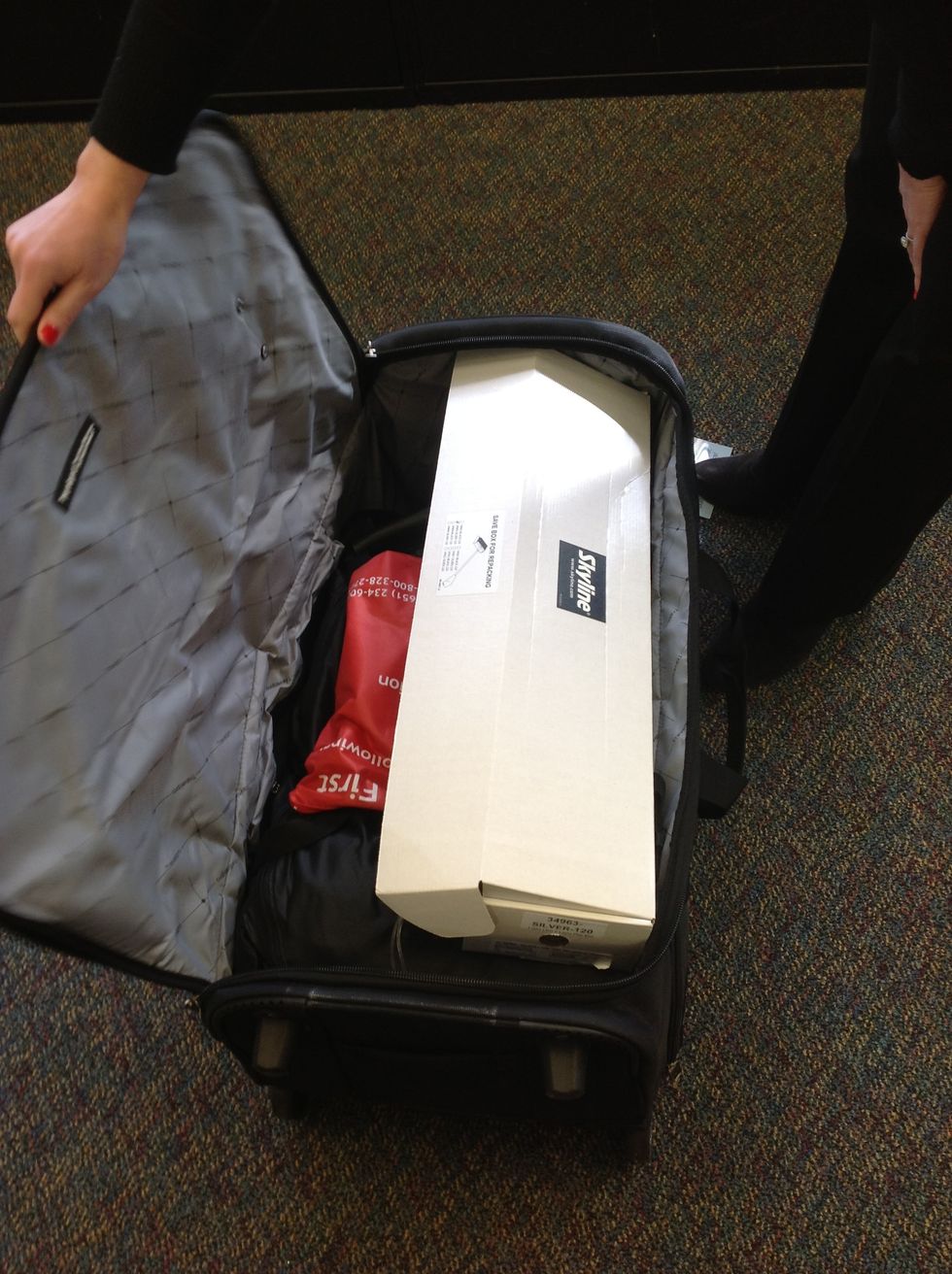 All the materials needed to inflate Booth