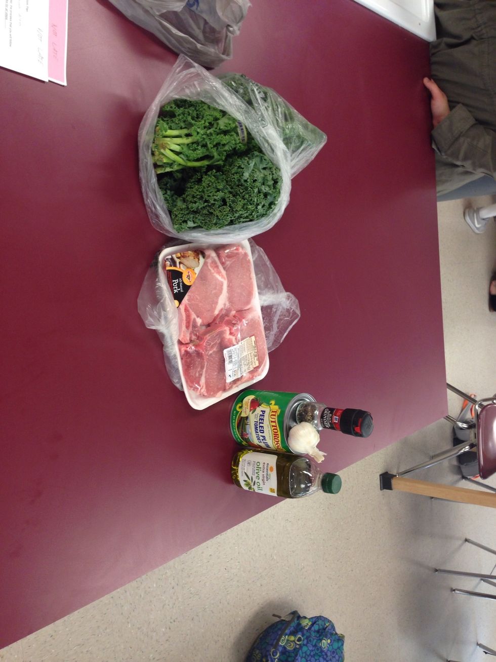 All the things you need and a lovely backpack in the corner