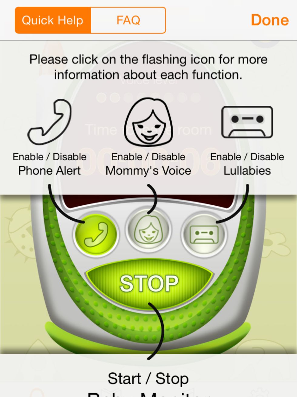 All those features are operated from home screen of the app.