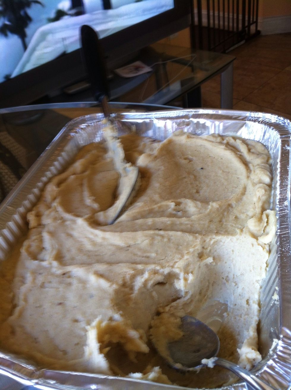 all together must looks like a nice semi-liquid mash potatoes and must be lil salty...MASA