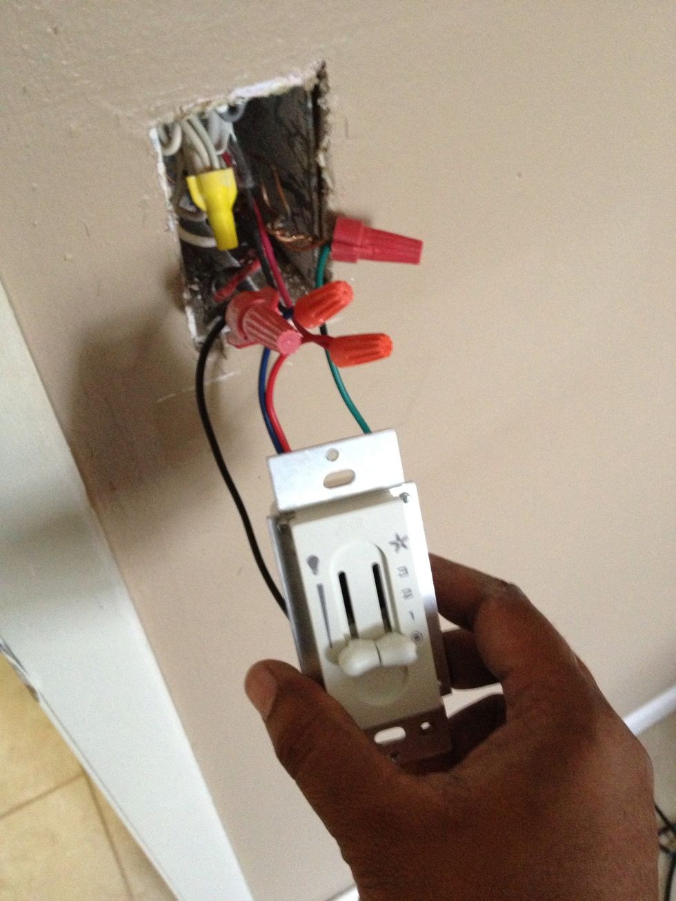 All wired up, ready for a test before I put it all back together