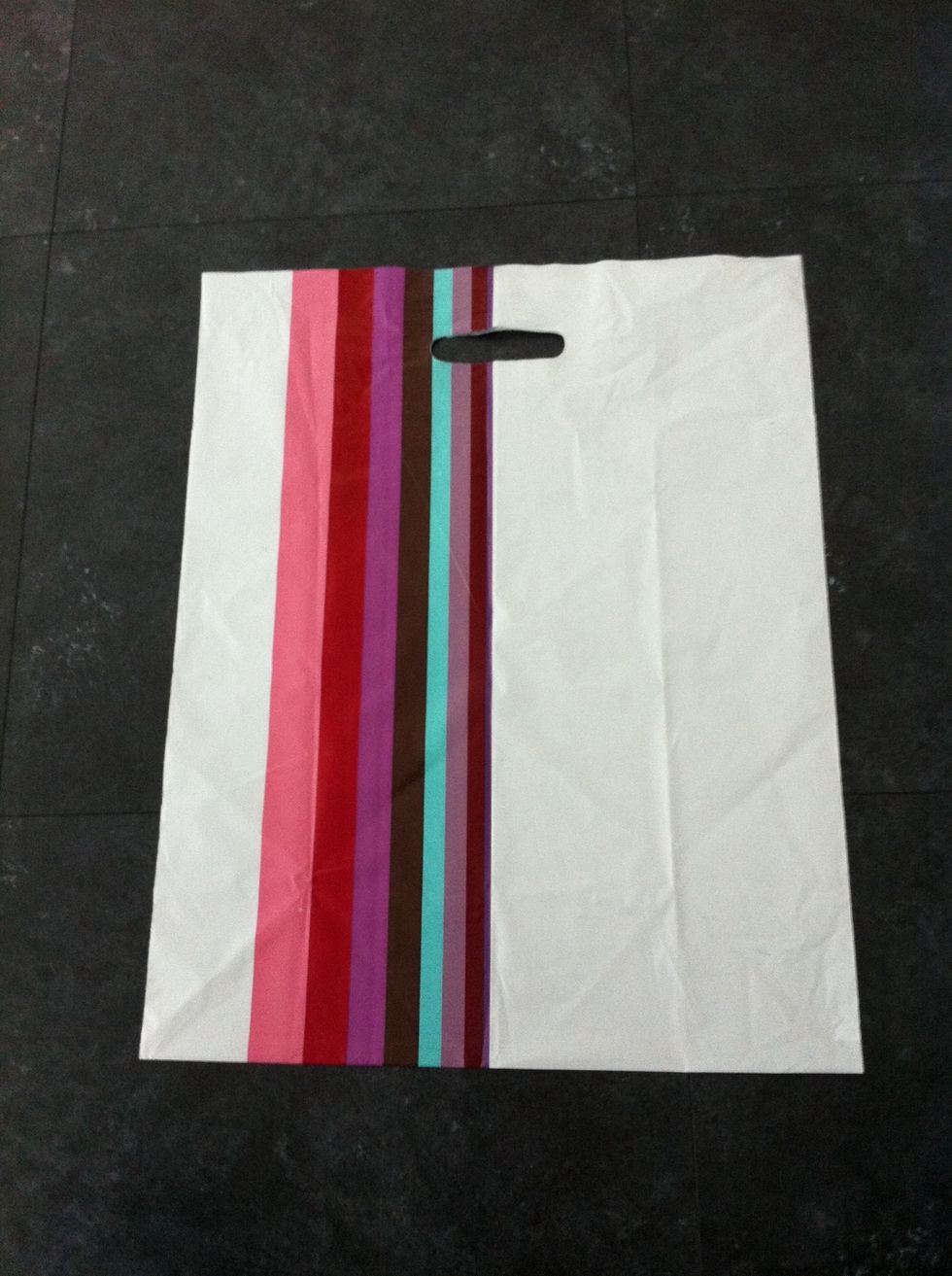 All you need is just a simple plastic bag. The size doesn't matter.