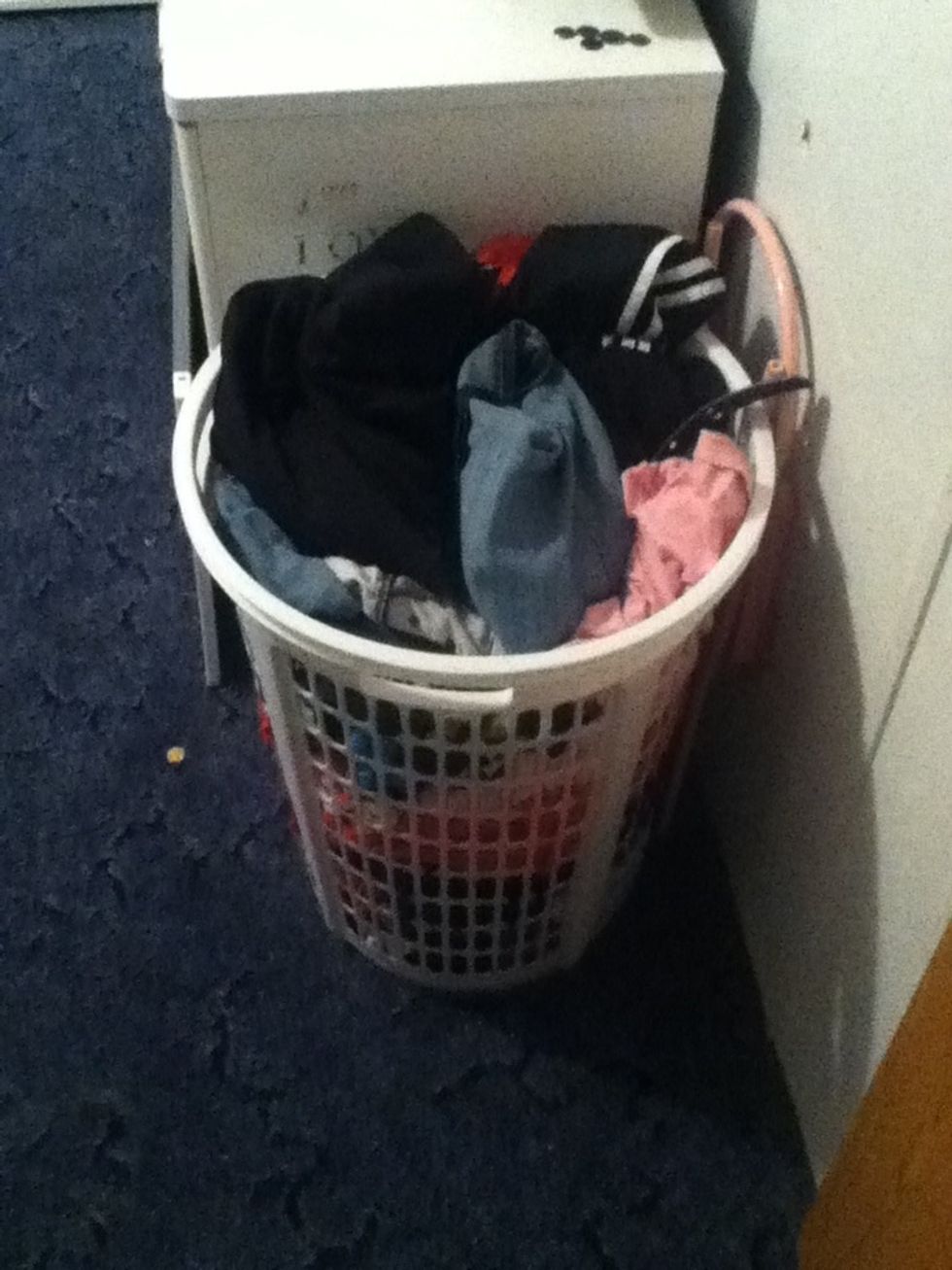 All your clothes should be picked up.