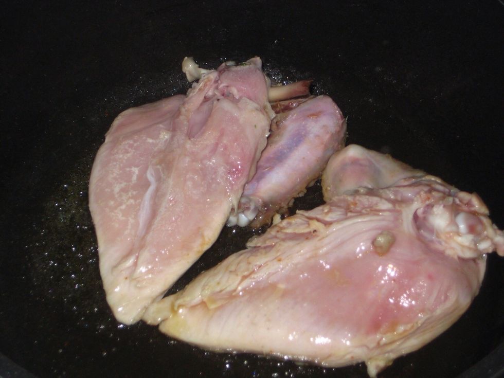 Allow about 3 minutes to get browned