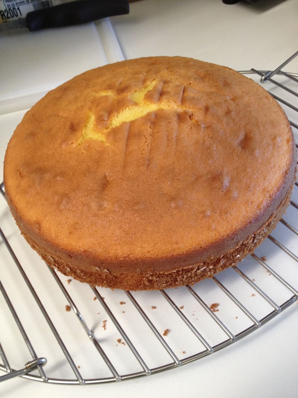 Allow cakes to cool completely on baking racks. Meanwhile, make frosting!