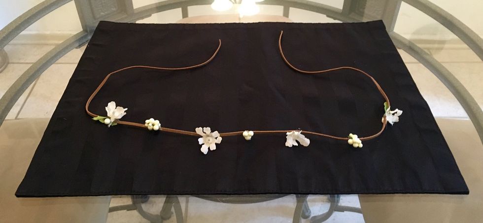 Allow glue to cool/dry before wearing.