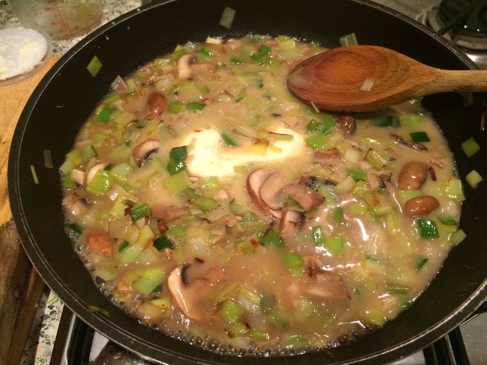 Allow it all to melt and come to simmer