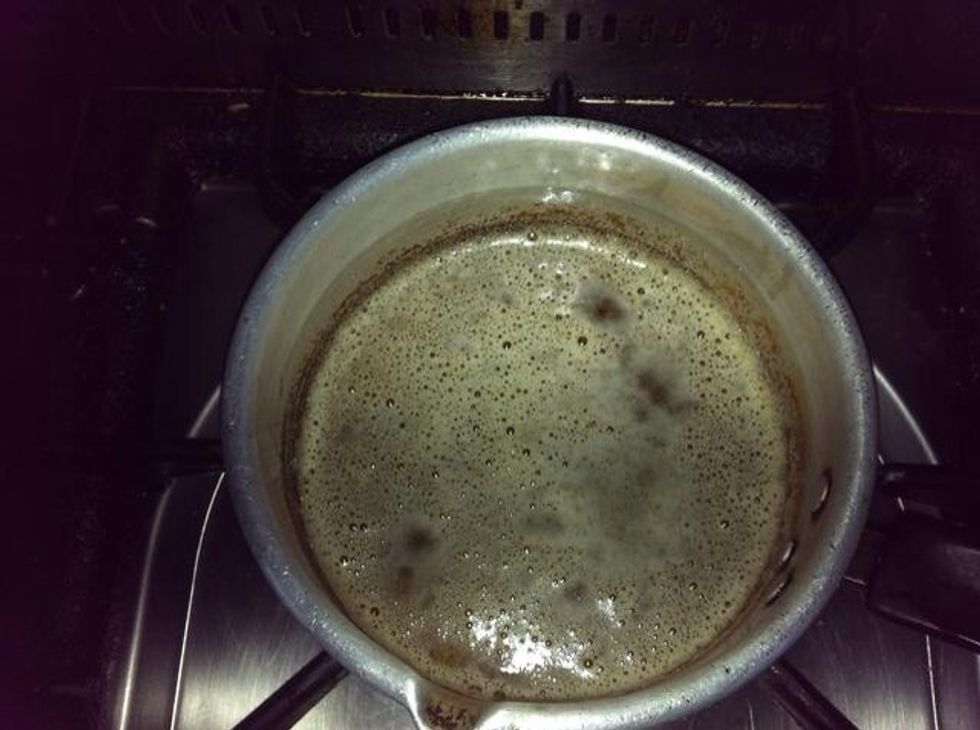 Allow it to brown and bubble up