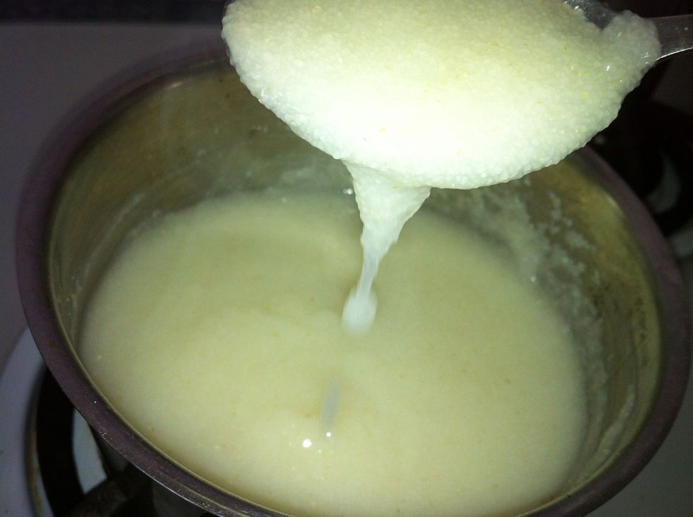 Allow it to cook and thicken some more