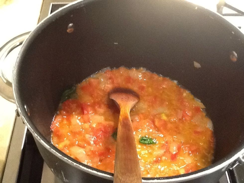 Allow mixture to simmer for a couple of minutes