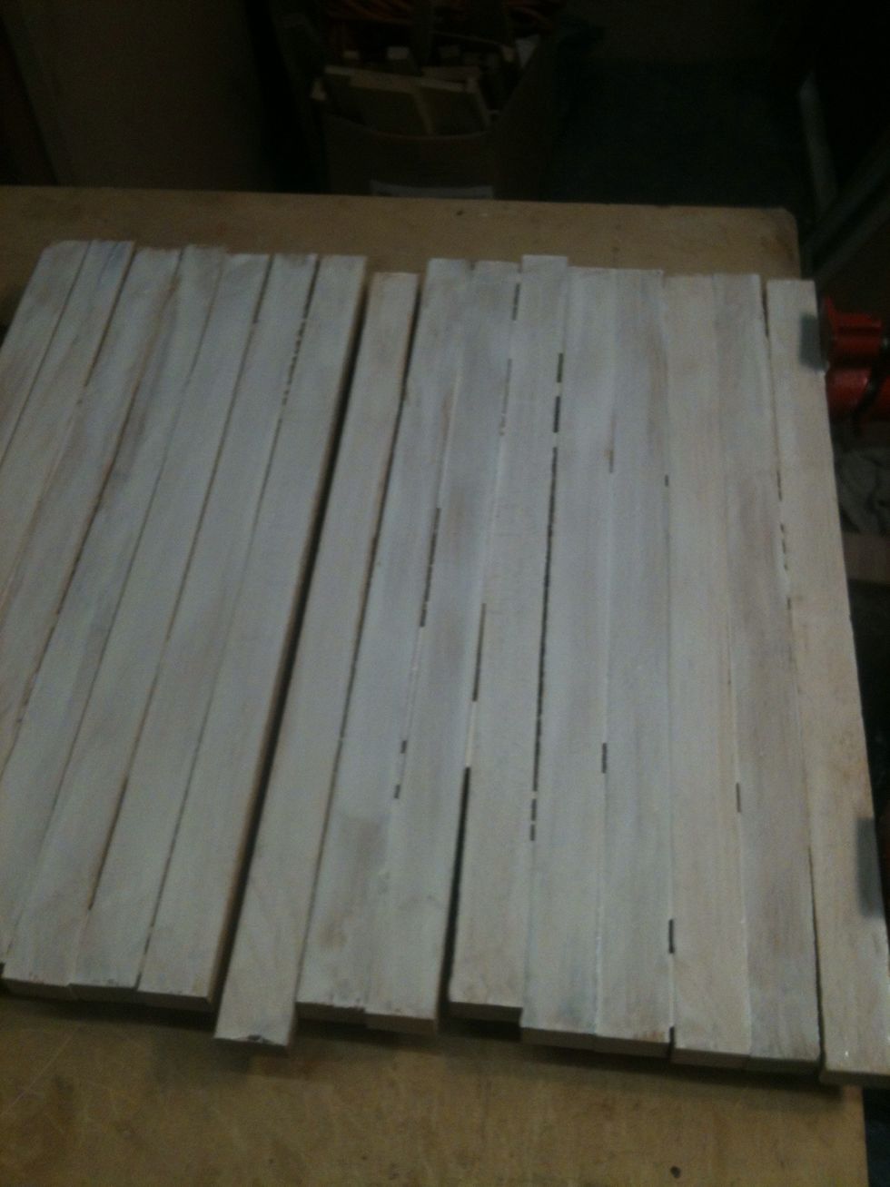 Allow the glue to dry a bit to get tacky.