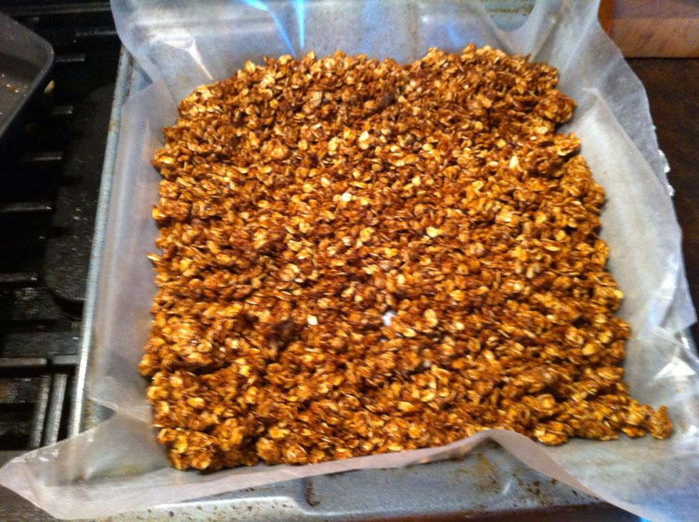 Allow to cool. I placed mine on some wax paper in a pan.