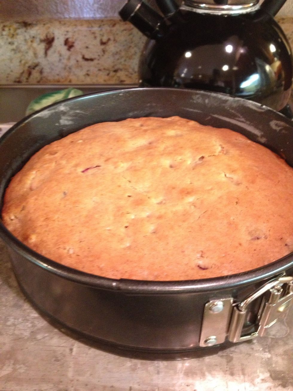 Allow to cool. One suggestion for next time is that I would be more generous with the fruit.