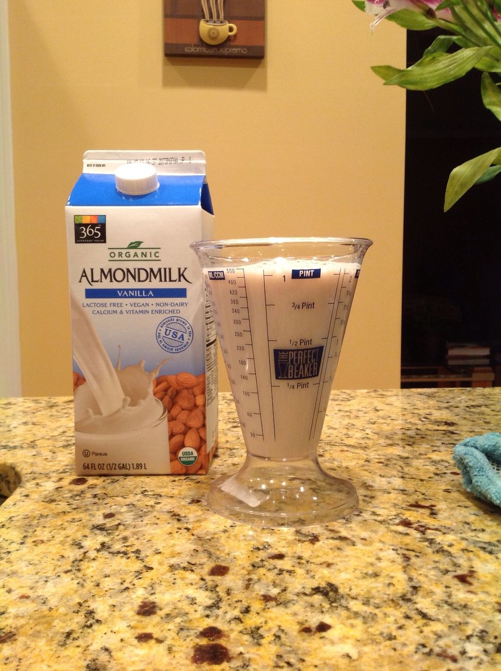 Almond milk is high in Vit E, phosphorous, potassium, iron, zinc & calcium; and it's lactose, gluten, casein, saturated fat and cholesterol free!