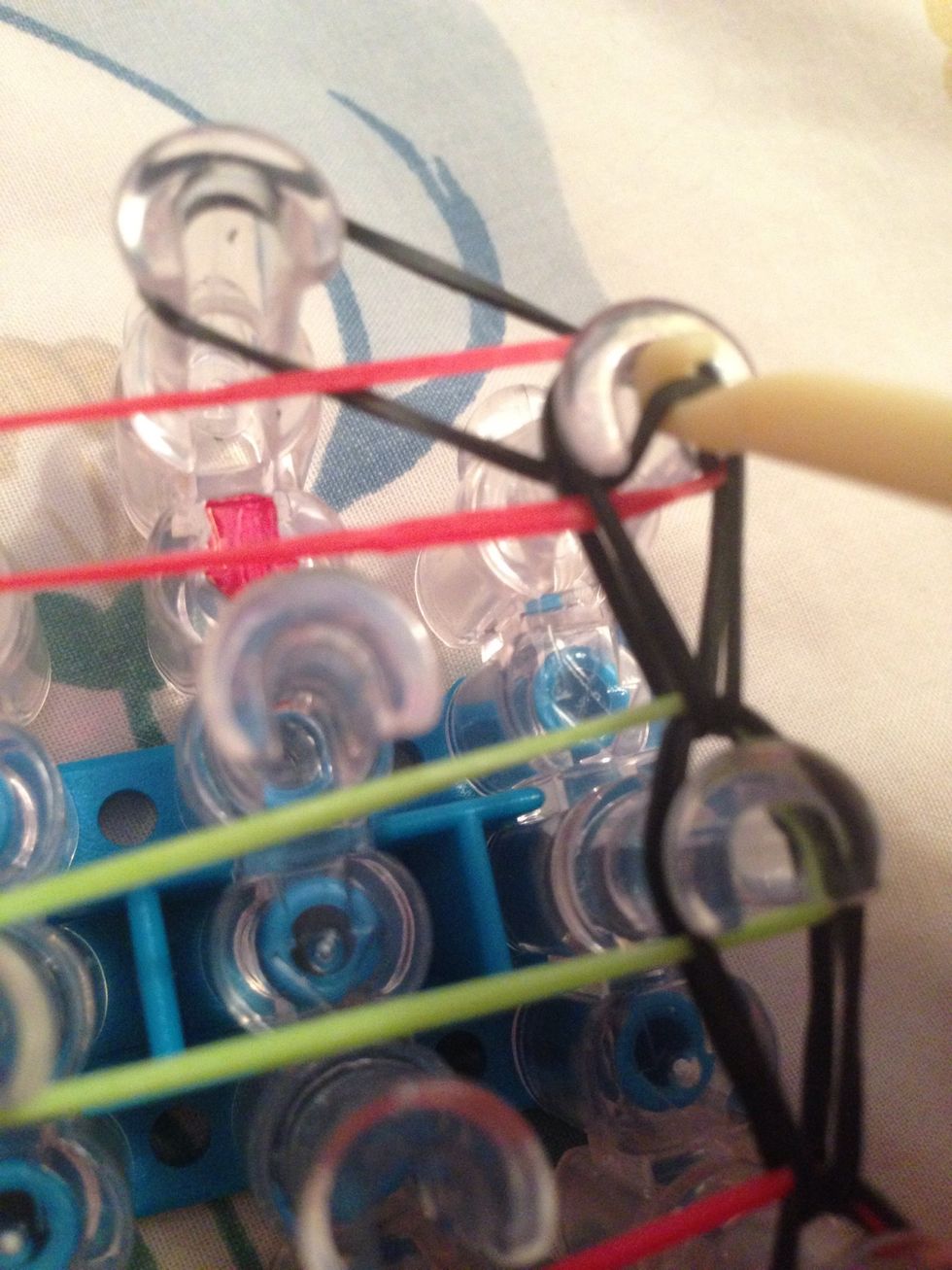 (Almost done) take this band and loop it to the middle