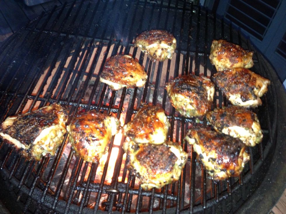 Almost there. Skin has to get nice and crispy.