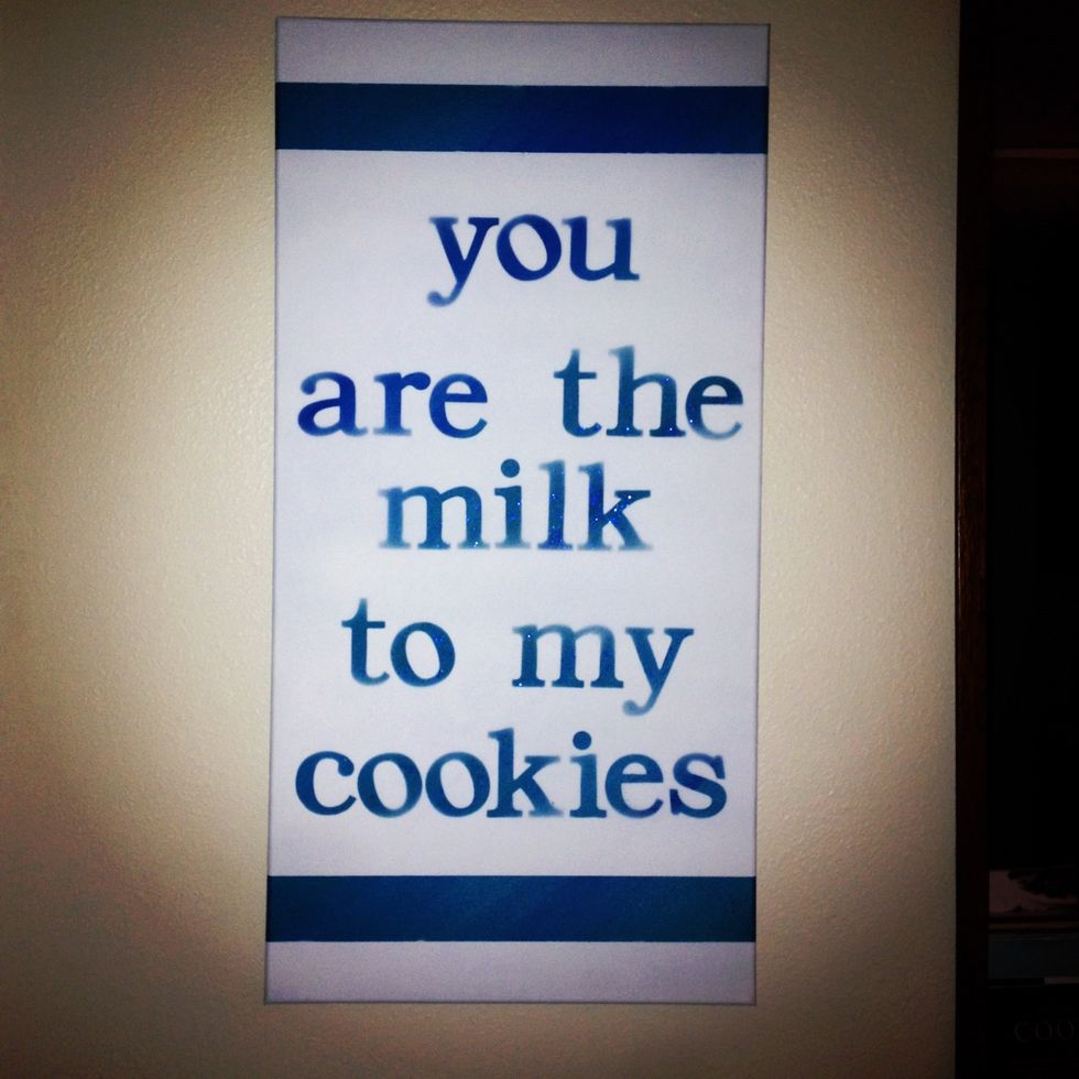 already hanging in the newlyweds home! i luff  my brother and my best friend, CONGRATULATIONS you crazy kids!