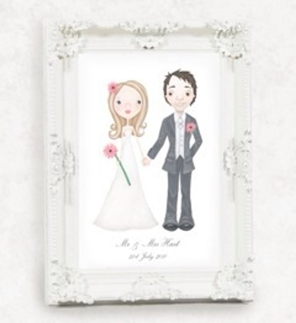 Already married or fancy giving an original piece of artwork as a gift and a special keepsake Smogarella can do customised portraiture without having to buy stationery