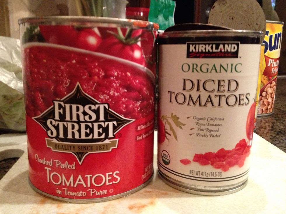 Also, add in the can of diced tomatoes. Do not drain them.