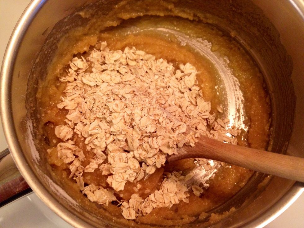 Also add sugar and oats...