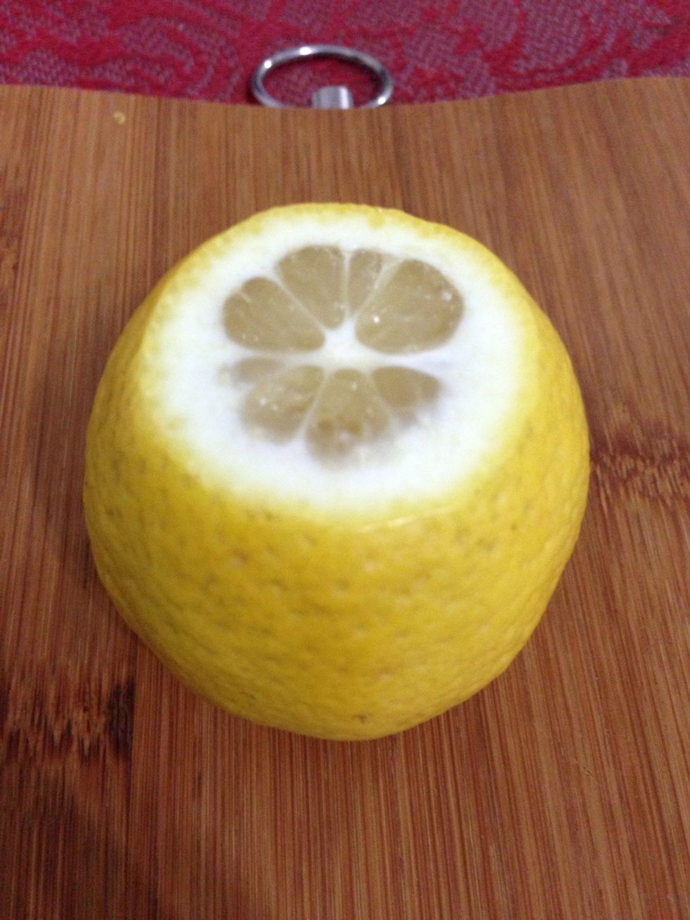 Also cut off the top.