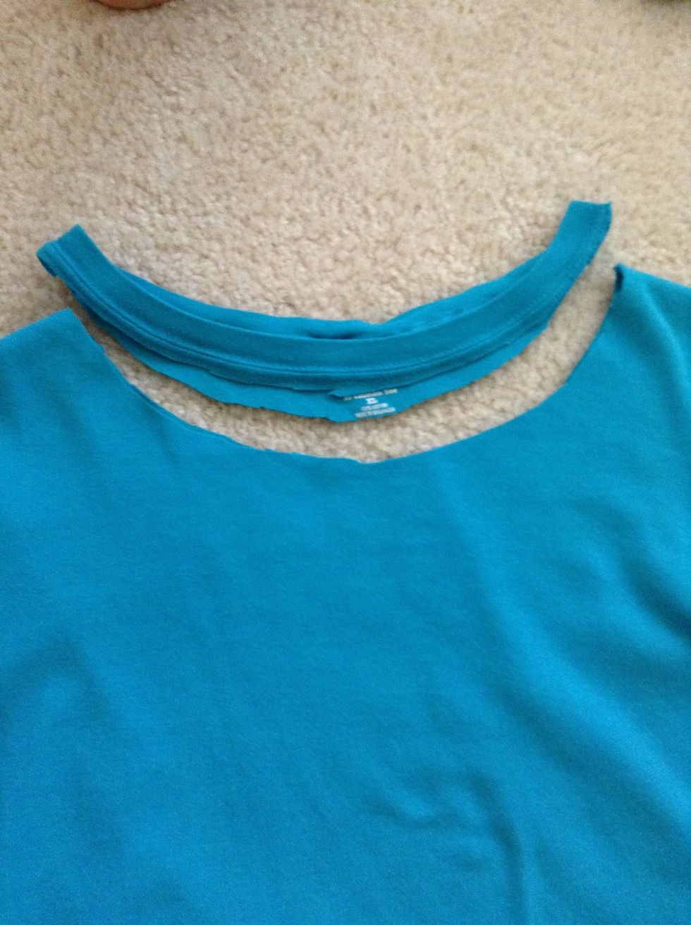 also cut the neckline