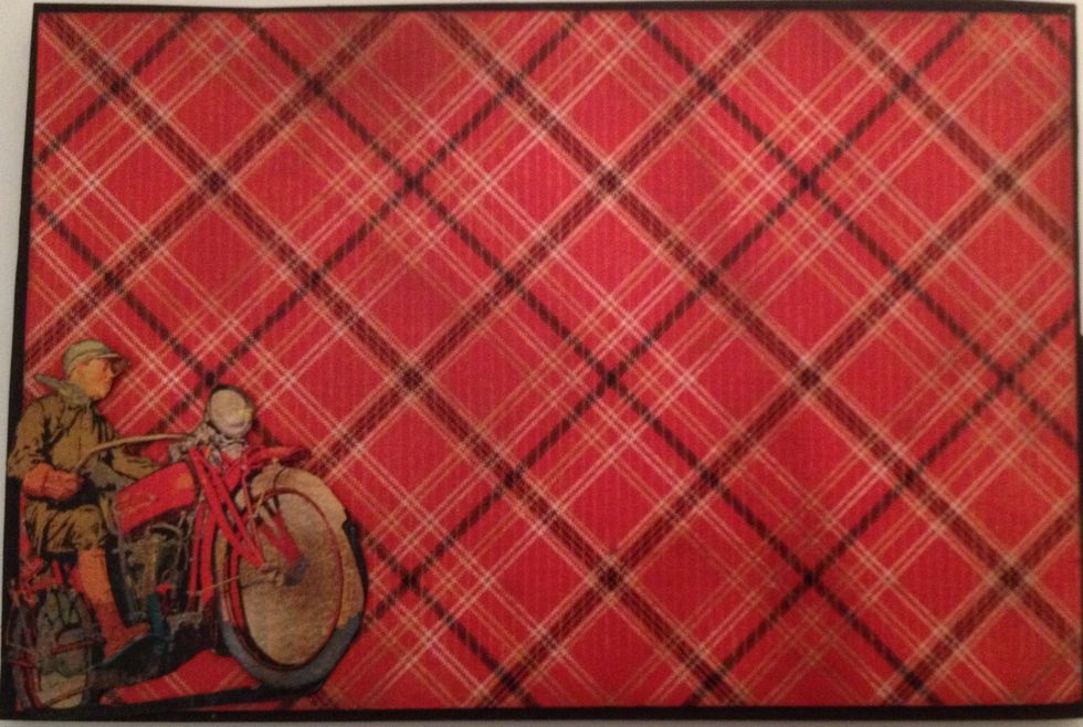 Also decorated the backside to finish the card up.