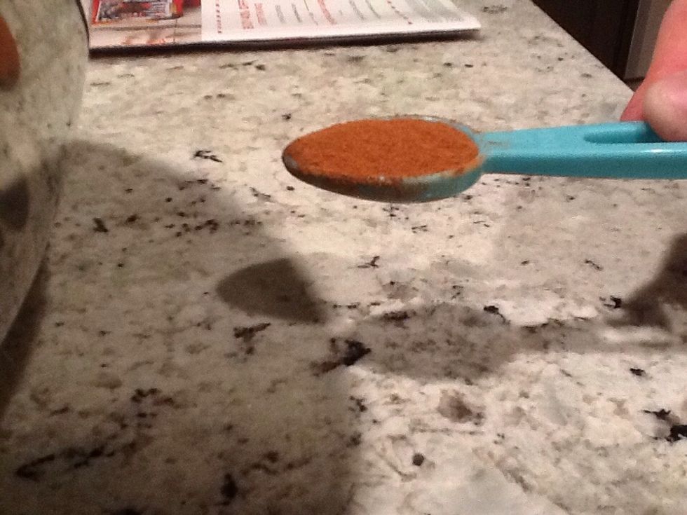 Also one teaspoon of cinnamon.