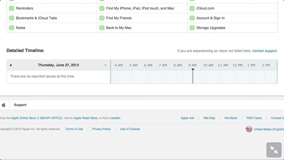 Also, this page provides you with a timeline that shows if there were any issues recently that were fixed or for how long an issue has been ongoing.